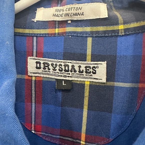 Drysdale long sleeve button up size large - Picture 2 of 2